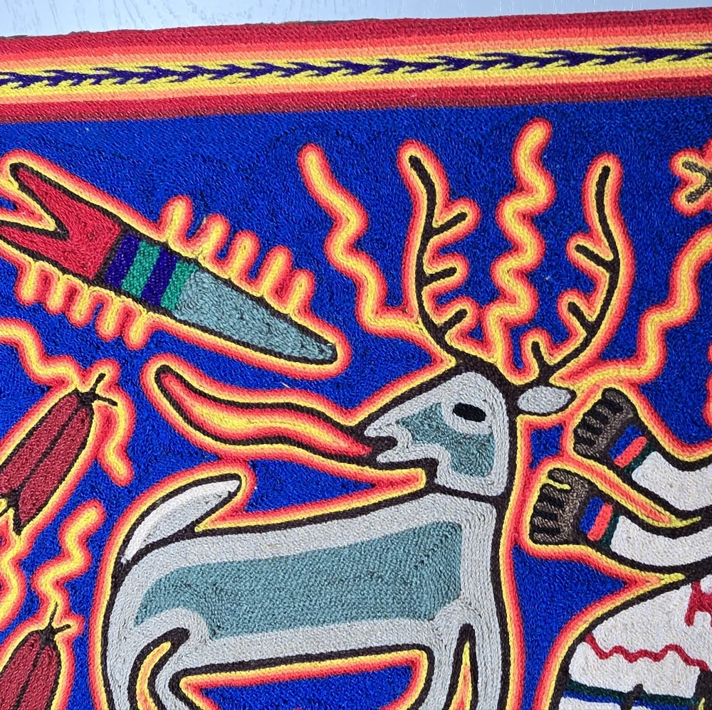 Colorful Huichol Art Wall Decor
